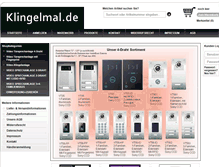 Tablet Screenshot of klingelmal.de